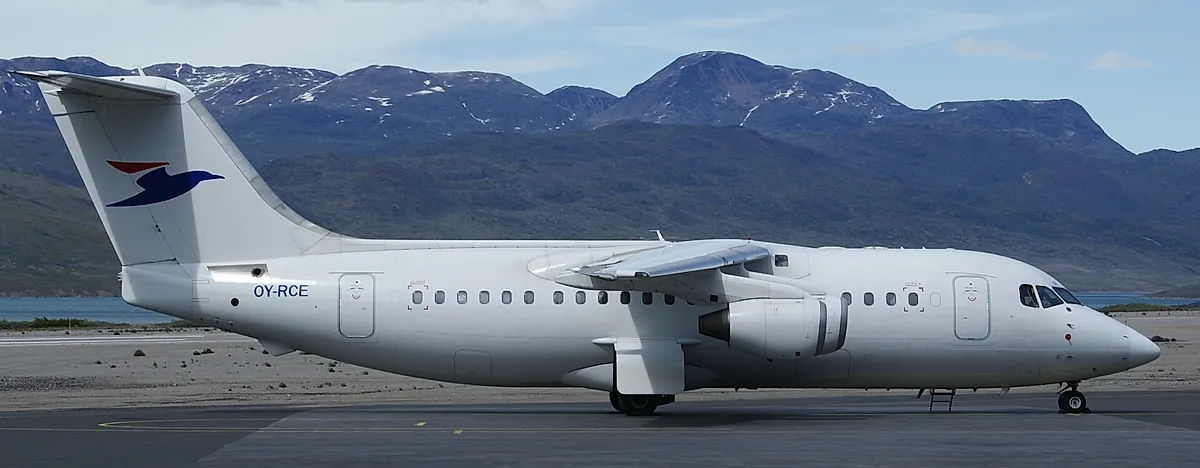 Avro RJ85 aircraft profile