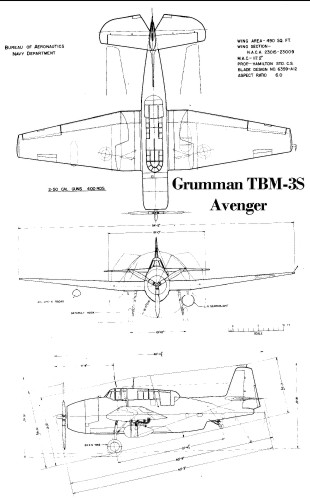GRUMMAN TBM-3 aircraft profile