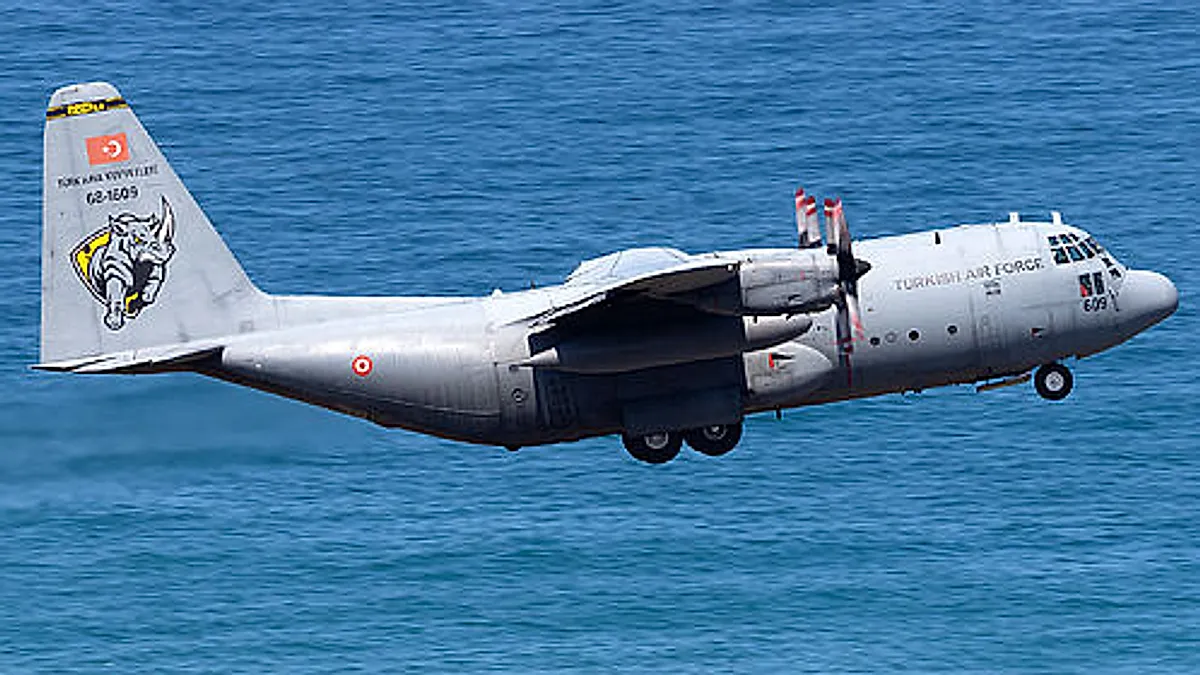 Lockheed C-130EM Hercules aircraft profile