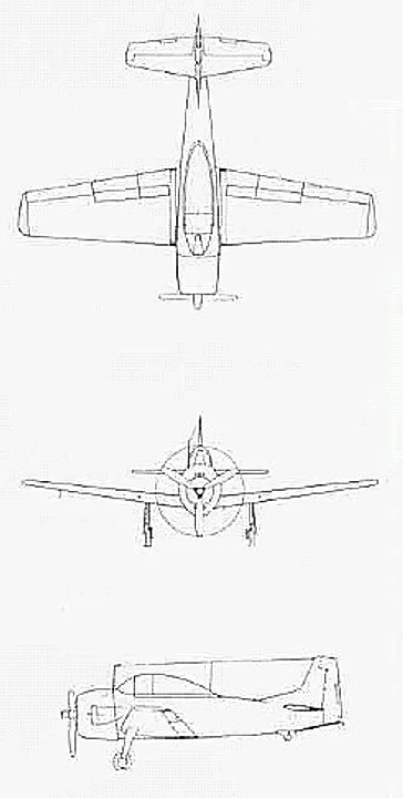 North American Aviation SNJ-3 aircraft profile